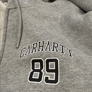 BLACK FRIDAY PRICE Carhartt Gray Hooded Athletic Jacket Zipper